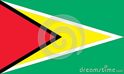 National flag of guyana Stock Photo