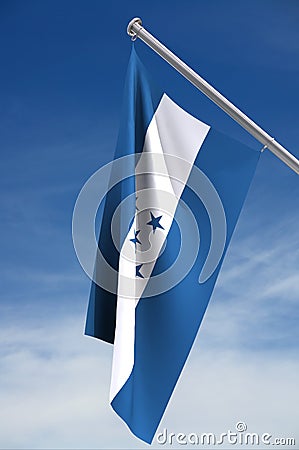 National flag of Honduras Stock Photo