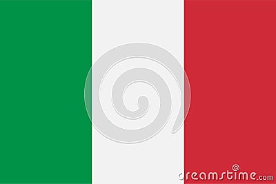 National flag of Italy Vector Illustration