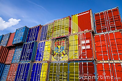 Conception of storage of goods by importers, exporters Stock Photo