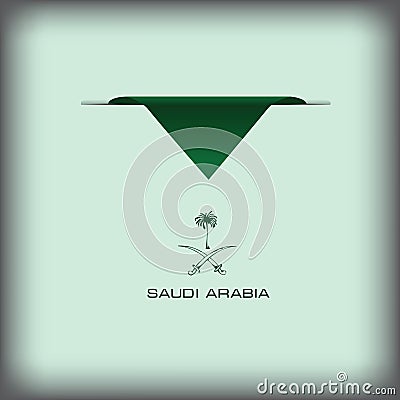 National flag Saudi Arabia Vector Illustration