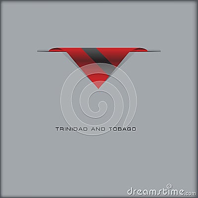 National flag Trinidad and Tobago Vector Illustration