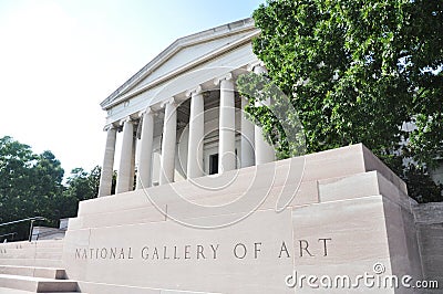 National Gallery of Art in Washington DC, USA Editorial Stock Photo