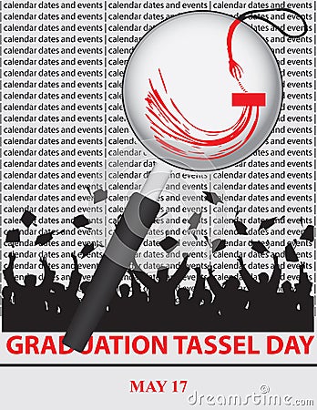 National Graduation Tassel Day Vector Illustration