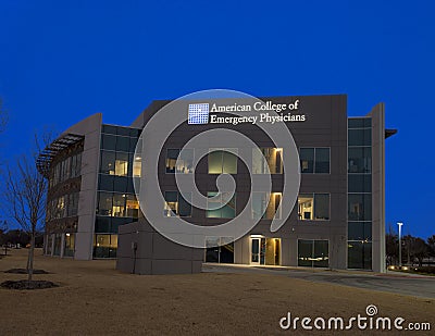 National headquarters, American College of Emergency Physicians Editorial Stock Photo