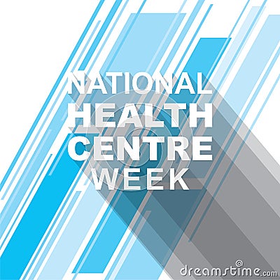 National health center week poster Vector Illustration