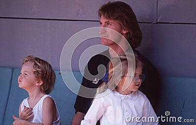 Wayne Gretzky and children Editorial Stock Photo