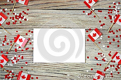 The national holiday of July 1- happy Canada day , Dominion day, the concept of patriotism, independence and memory, a place for Stock Photo
