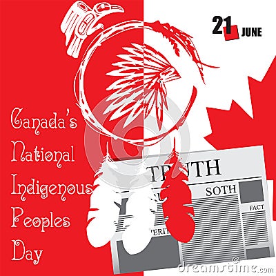 National Indigenous Peoples Day Vector Illustration