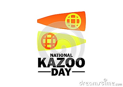 National Kazoo Day Vector Illustration