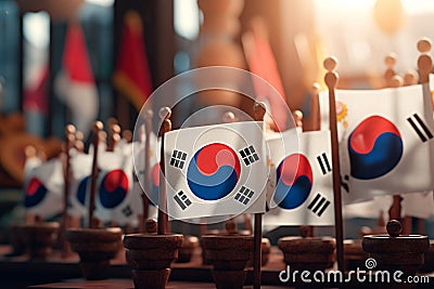 National Liberation Day of Korea. August 15. South and North Korea, freedom, liberty, army, memorial day, patriotic Stock Photo