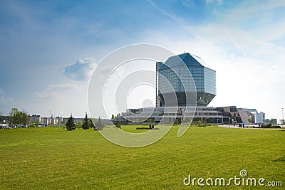 National library of Belarus. Stock Photo