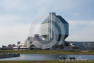 National library of Belarus (back view) Stock Photo