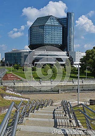 National Library of Belarus. Editorial Stock Photo