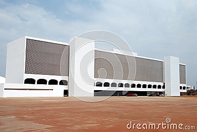 The National Library in Brasilia Editorial Stock Photo