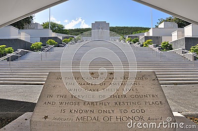 National Memorial Cemetery-Pacific Stock Photo