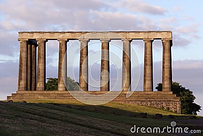 National monument Calton Hill, Edinburgh, Scotland Stock Photo