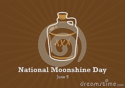 National Moonshine Day vector Vector Illustration