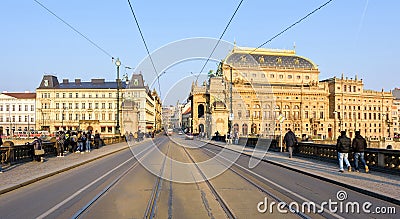 National Musem with bright yellow sun reflecting on building Editorial Stock Photo