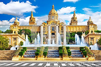 National Museum in Barcelona Editorial Stock Photo