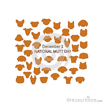 national mutt day vector illustration Vector Illustration