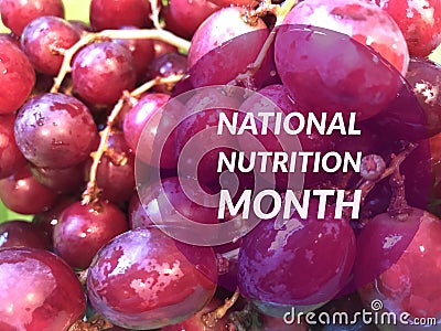 National nutrition month Stock Photo