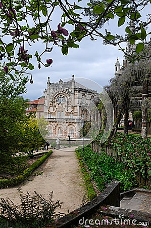 Palace of Bussaco or Bucaco in Portugal Editorial Stock Photo