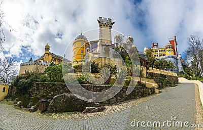 National Palace of Pena, Sintra, Lisbon, Portugal Editorial Stock Photo