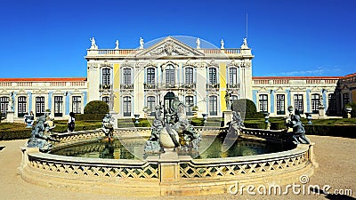 National Palace Queluz , Portugal. Editorial Stock Photo