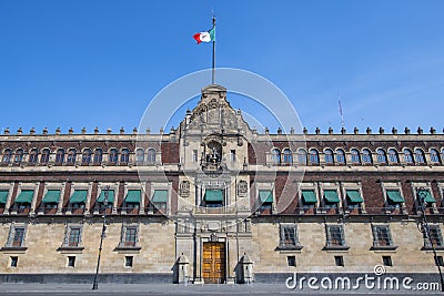 National Palace at Zocalo in Mexico City, Mexico Stock Photo