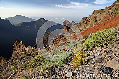 The National Park Caldera de Taburiente in La Palma, Canary Islands, Spain Stock Photo