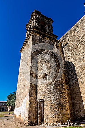 National Park of the Historic Old West Spanish Mission San Jose, Founded in 1720, Stock Photo