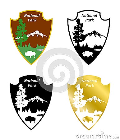 The national park Vector Illustration