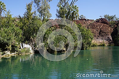 National park Lawn Hill view of river Stock Photo