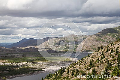 National park Mount Rainier in Norh America Stock Photo