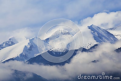 National park Pirin and peak Vihren, Bulgaria Stock Photo