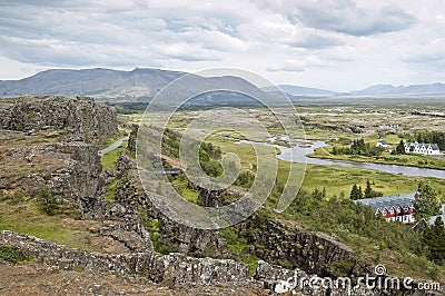 National Park of Thingvellir (Iceland) Stock Photo