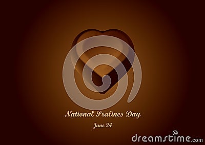 National Pralines Day vector Vector Illustration