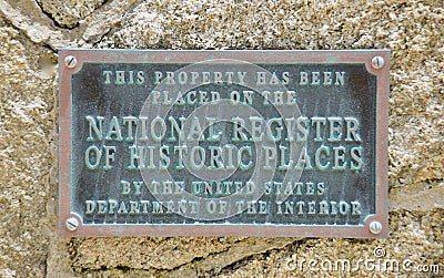 National Register of Historical Places, Ritchey Plaza, Florida Editorial Stock Photo