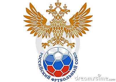 National Russian Football Logo Editorial Stock Photo