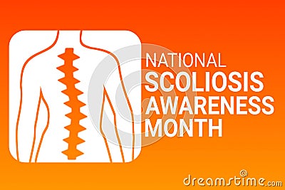 National Scoliosis Awareness Month illustration Cartoon Illustration