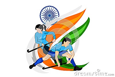 National Sports Day Vector Illustration