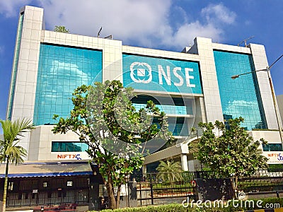 The National Stock Exchange (NSE) at Mumbai Editorial Stock Photo