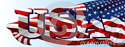 The national symbol of the USA Vector Illustration