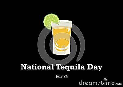 National Tequila Day vector Vector Illustration