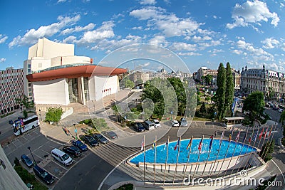 National Theater Bucharest - Teatrul Bucuresti Editorial Stock Photo