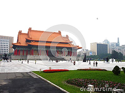 National Theater Chiang Kai-Shek Memorial Taiwan Stock Photo