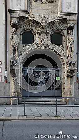 national theatre entrance max josef place munich bavaria Stock Photo