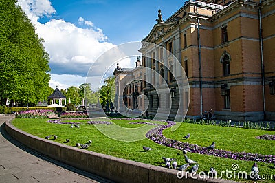 National Theatre in Oslo Stock Photo