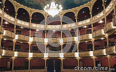 National theatre in republic Panama Stock Photo